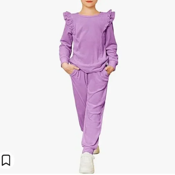 🔥 Btween velvet green 2 pc set sweater & pants sz 12 New - Picture 4 of 5